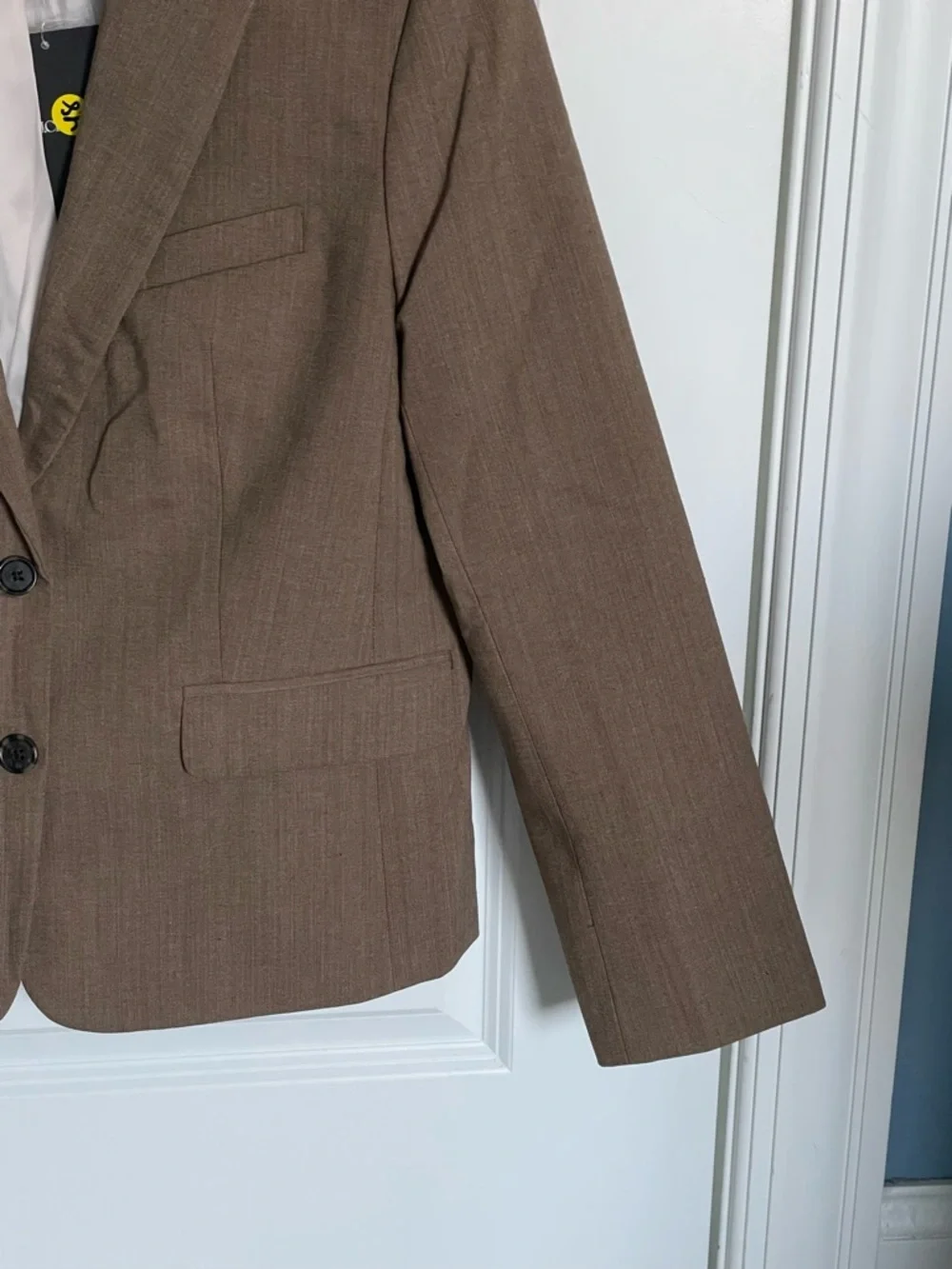 New! J. Crew École Italian studio wool blend Blazer 10 brown tan 54385